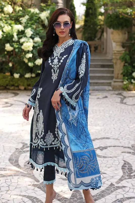 3PC Embroidered Lawn Unstitched Digital Printed Sui